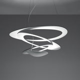Modern White Spiral Aluminum Disc Pendant Lamp for Contemporary Interior Lighting