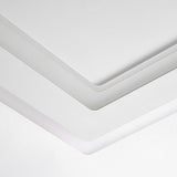 Modern White Square LED Flush Mount Ceiling Light with Two Rotating Spotlights and Dimmable Control