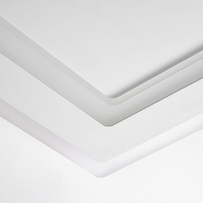Modern White Square LED Flush Mount Ceiling Light with Two Rotating Spotlights and Dimmable Control