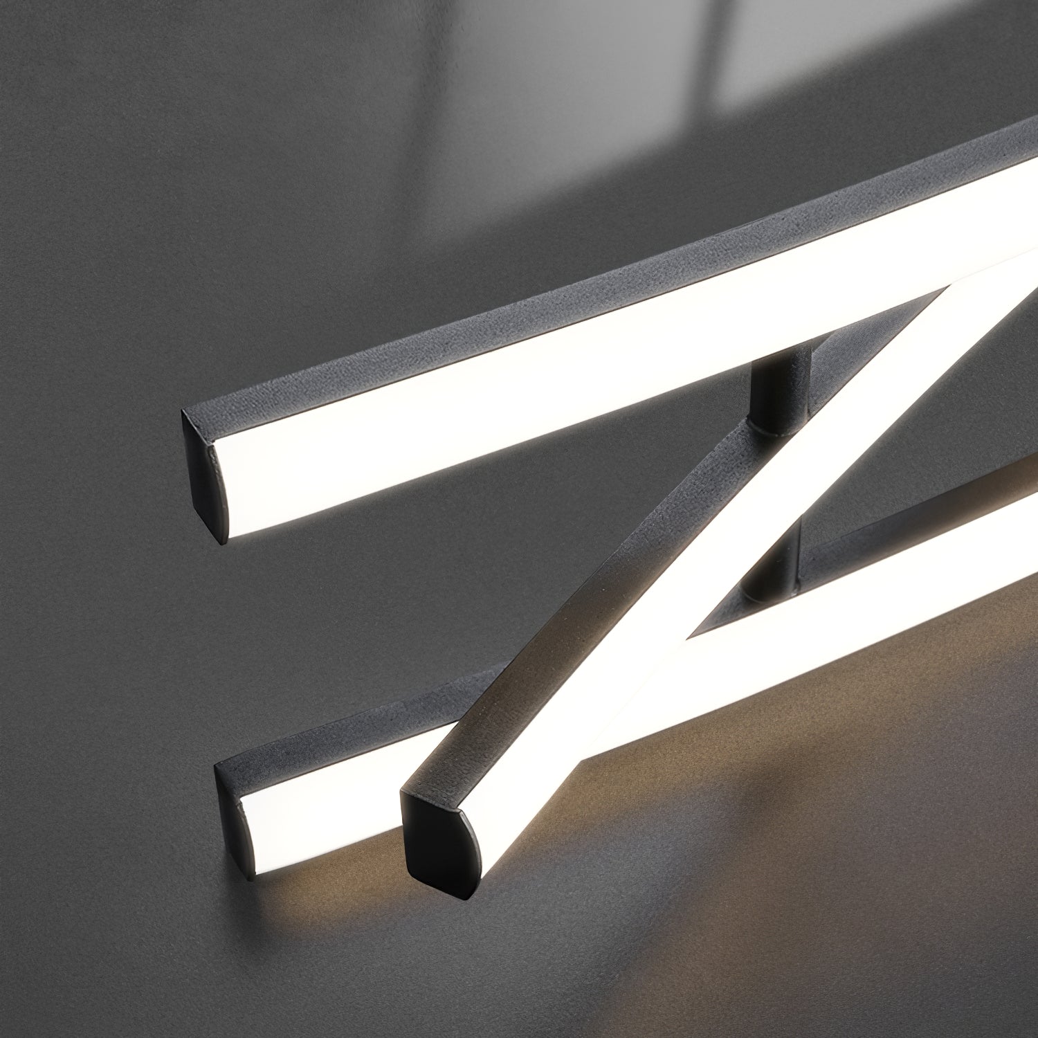 Modern Wishbone LED Linear Chandelier Large Pendant Light for Kitchen Island and Dining Room