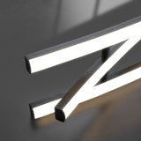 Modern Wishbone LED Linear Chandelier Large Pendant Light for Kitchen Island and Dining Room