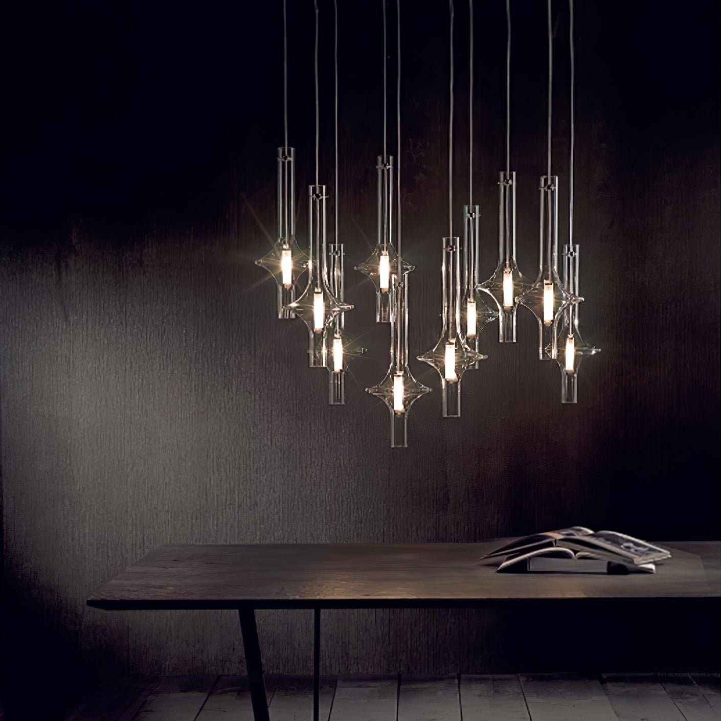 Modern Wonder Borosilicate Glass LED Pendant Light for Living Room and Dining Space