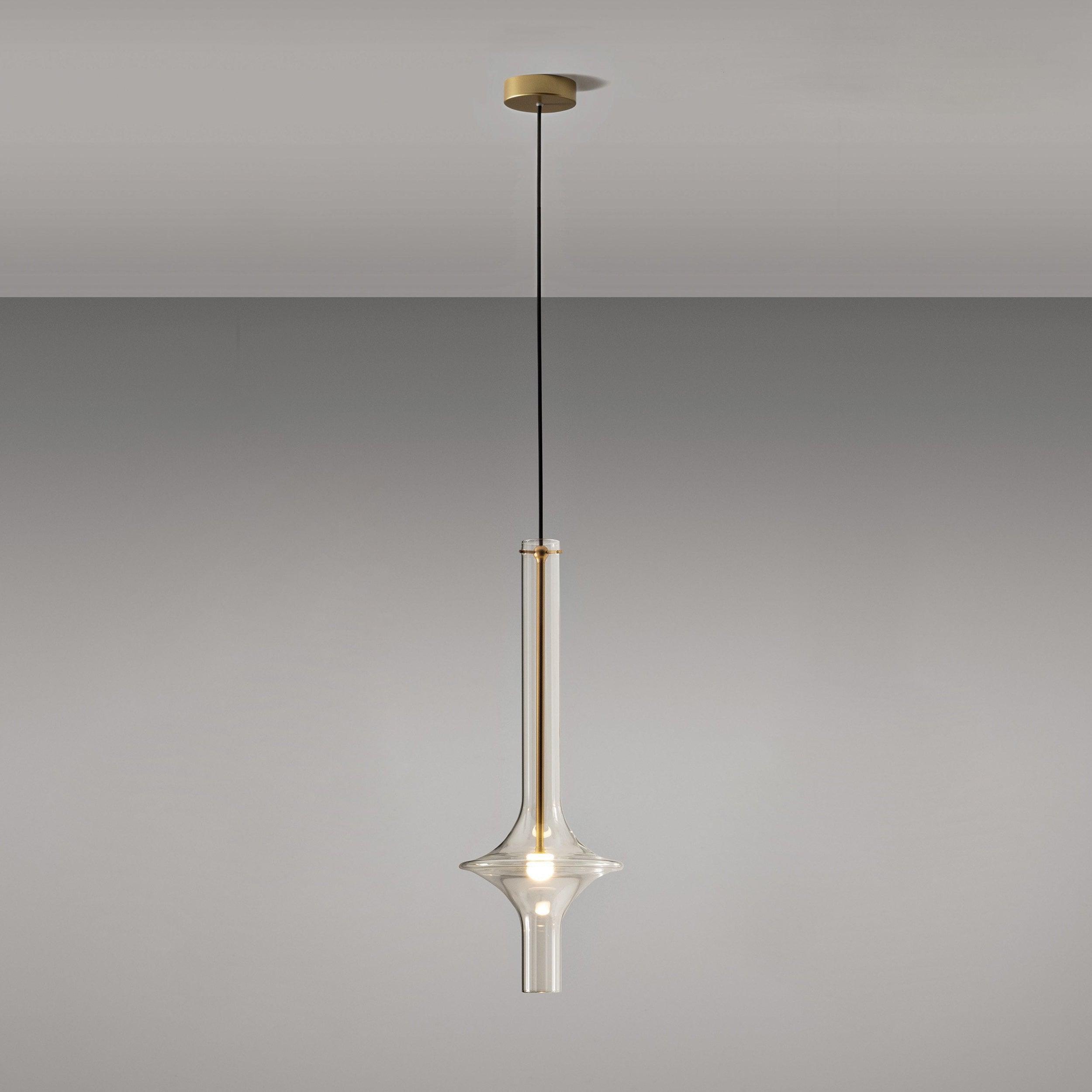 Modern Wonder Borosilicate Glass LED Pendant Light for Living Room and Dining Space