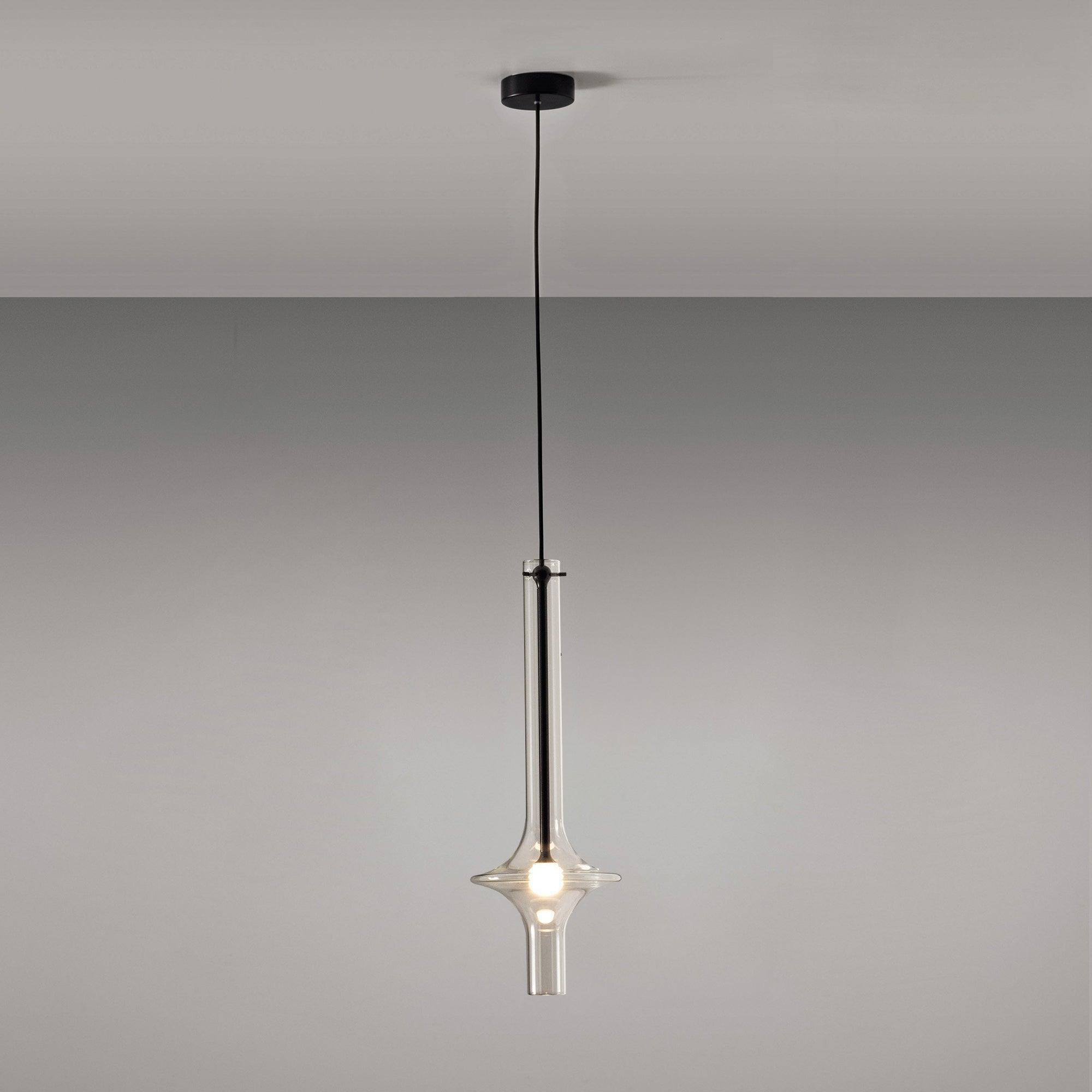 Modern Wonder Borosilicate Glass LED Pendant Light for Living Room and Dining Space