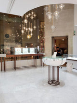 Modern Wonder Borosilicate Glass LED Pendant Light for Living Room and Dining Space