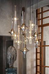 Modern Wonder Borosilicate Glass LED Pendant Light for Living Room and Dining Space