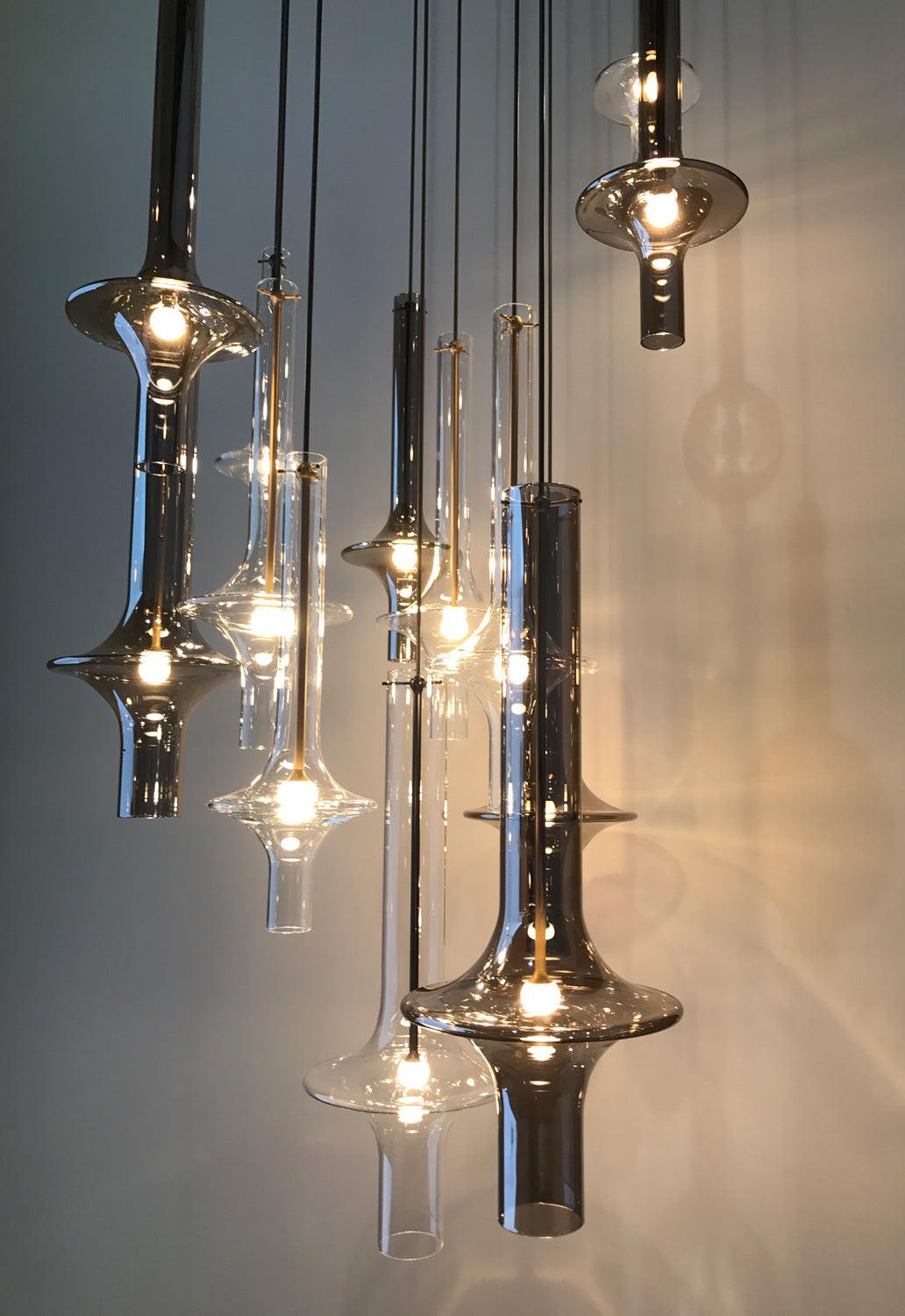 Modern Wonder Borosilicate Glass LED Pendant Light for Living Room and Dining Space