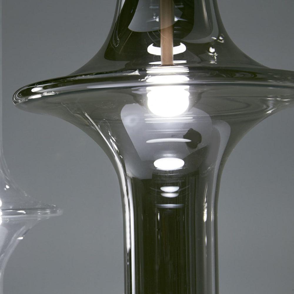 Modern Wonder Borosilicate Glass LED Pendant Light for Living Room and Dining Space