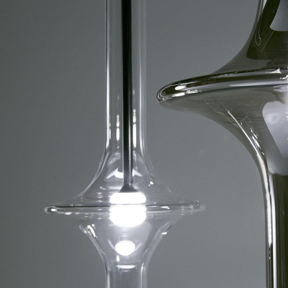 Modern Wonder Borosilicate Glass LED Pendant Light for Living Room and Dining Space