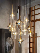 Modern Wonder Borosilicate Glass LED Pendant Light for Living Room and Dining Space