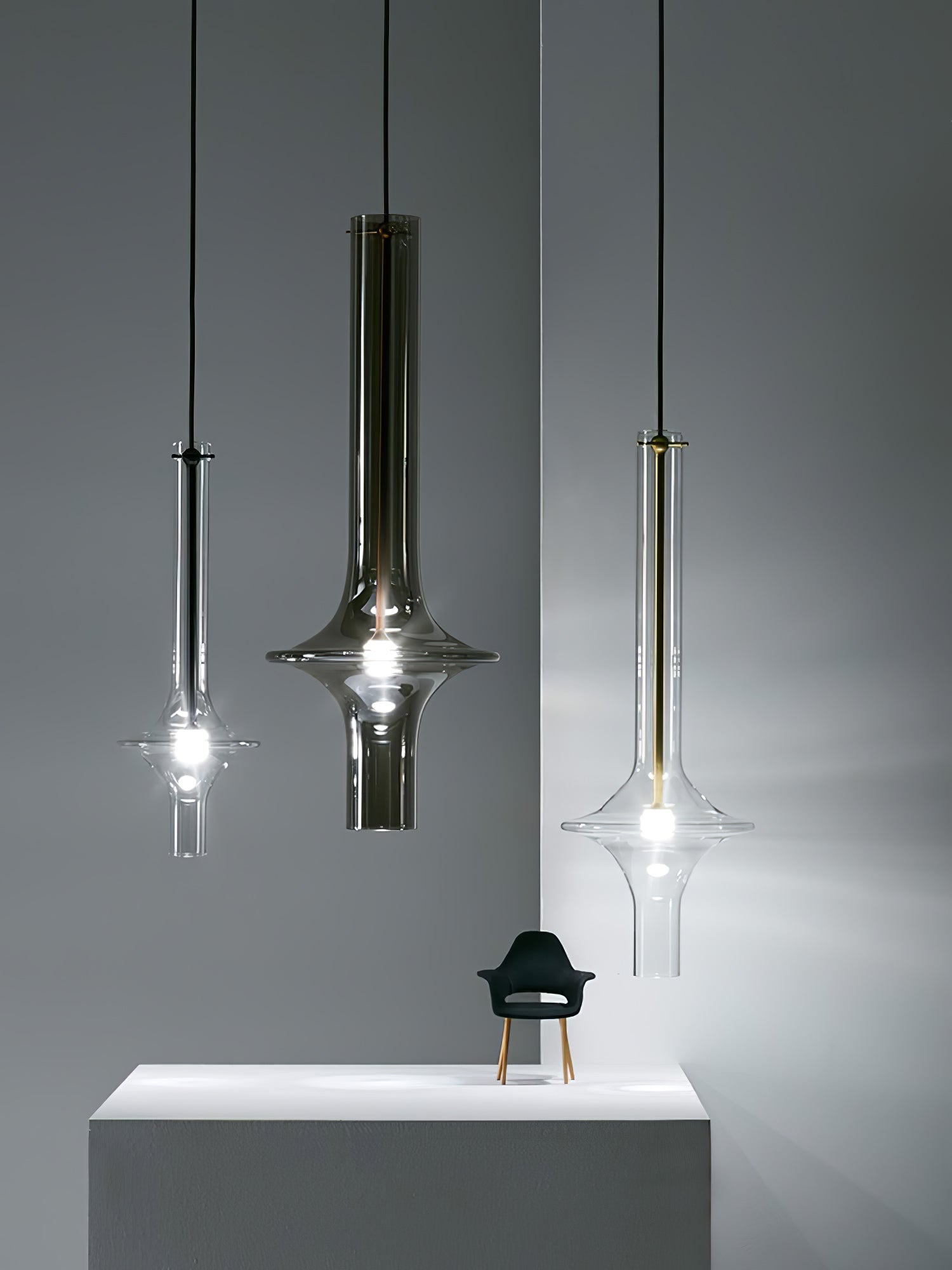 Modern Wonder Borosilicate Glass LED Pendant Light for Living Room and Dining Space