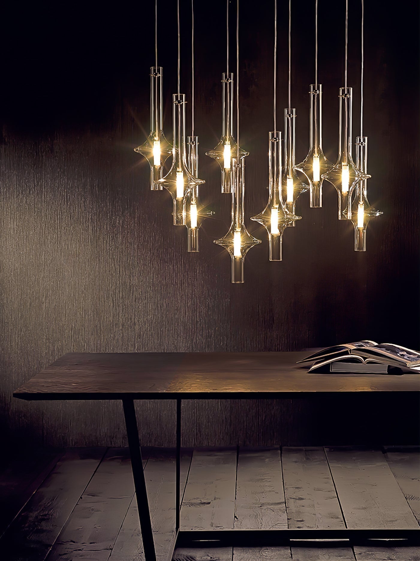 Modern Wonder Borosilicate Glass LED Pendant Light for Living Room and Dining Space