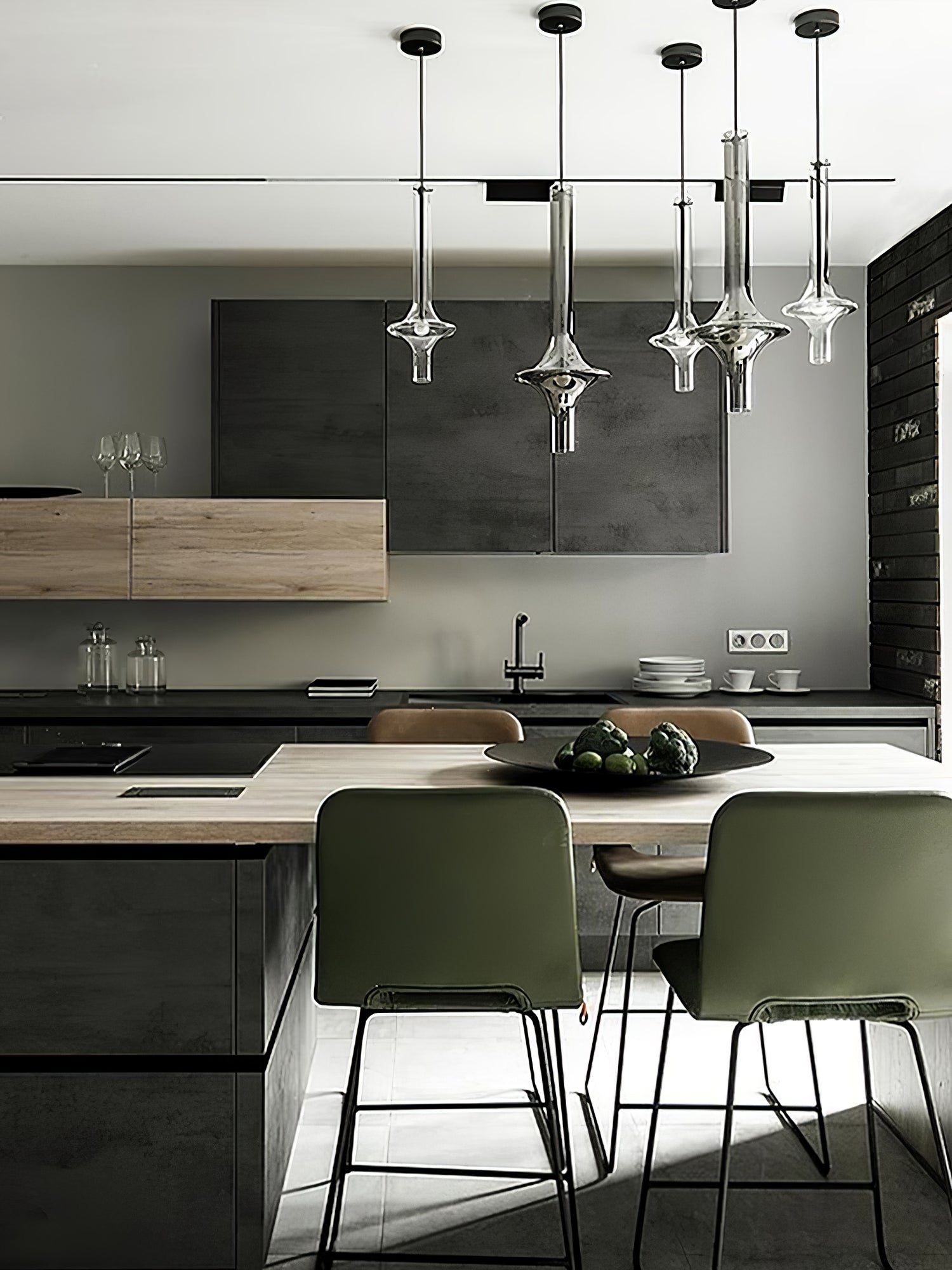 Modern Wonder Borosilicate Glass LED Pendant Light for Living Room and Dining Space