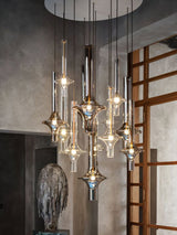 Modern Wonder Borosilicate Glass LED Pendant Light for Living Room and Dining Space