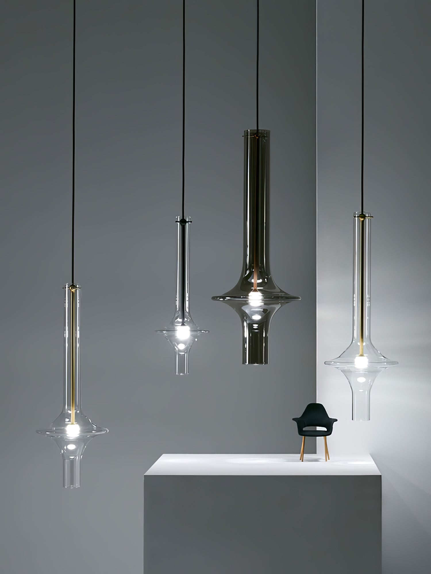 Modern Wonder Borosilicate Glass LED Pendant Light for Living Room and Dining Space