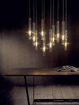 Modern Wonder Borosilicate Glass LED Pendant Light for Living Room and Dining Space