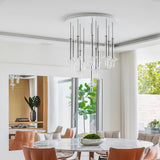 Modern Wonder Borosilicate Glass LED Pendant Light for Living Room and Dining Space