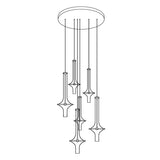 Modern Wonder Borosilicate Glass LED Pendant Light for Living Room and Dining Space