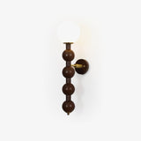 Modern Wood and Glass Bubbly Wall Sconce Lighting for Indoor Home Decor