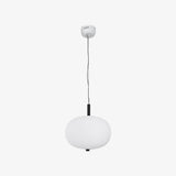 Modern Wood and Hand Blown Glass Sphere LED Pendant Light for Home Decor