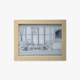 Modern Wood LED Art Photo Frame Bedside Lamp for Creative Home Decor