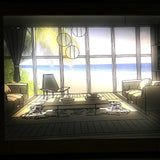 Modern Wood LED Art Photo Frame Bedside Lamp for Creative Home Decor