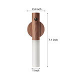 Modern Wooden Motion Sensor Night Light USB Rechargeable Magnetic LED Wall Sconce Portable Flashlight