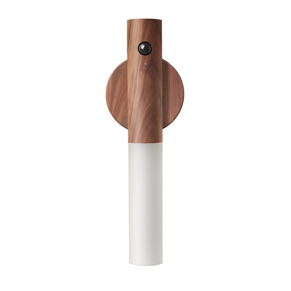 Modern Wooden Motion Sensor Night Light USB Rechargeable Magnetic LED Wall Sconce Portable Flashlight