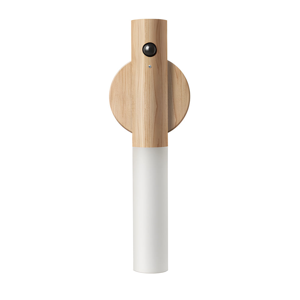 Modern Wooden Motion Sensor Night Light USB Rechargeable Magnetic LED Wall Sconce Portable Flashlight