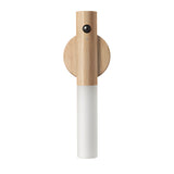 Modern Wooden Motion Sensor Night Light USB Rechargeable Magnetic LED Wall Sconce Portable Flashlight