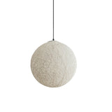 Modern Woven Hemp Rattan Sphere Pendant Light Organic Nest Style Ceiling Fixture
