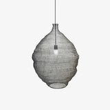 Modern Woven Steel Mesh Pendant Lamp Rustic Industrial Hanging Light for Living Room Kitchen