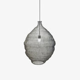 Modern Woven Steel Mesh Pendant Lamp Rustic Industrial Hanging Light for Living Room Kitchen