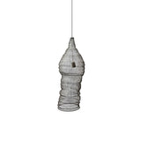 Modern Woven Steel Mesh Pendant Lamp Rustic Industrial Hanging Light for Living Room Kitchen