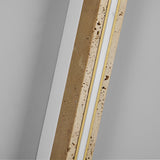 Modern Yellow Travertine LED Wall Sconce Wabi Sabi Japanese Style Linear Light