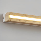 Modern Yellow Travertine LED Wall Sconce Wabi Sabi Japanese Style Linear Light