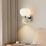 Moderno Cream Wall Mounted Light Sconce Polished Chrome Interior Fixture Set of 2
