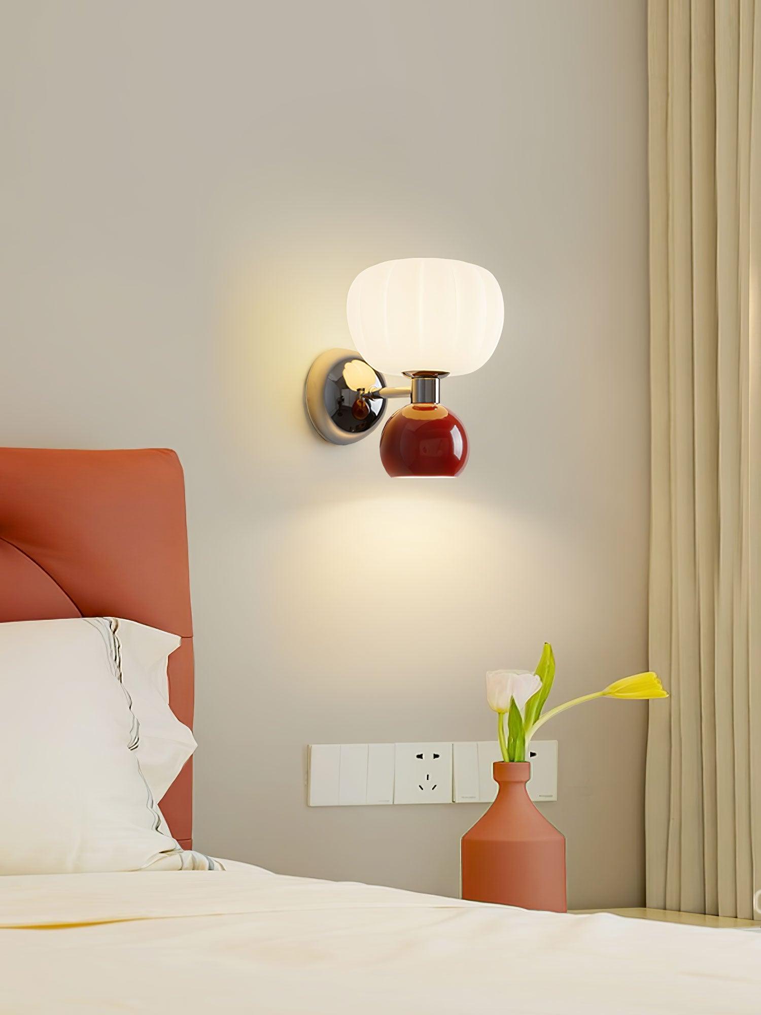 Moderno Cream Wall Mounted Light Sconce Polished Chrome Interior Fixture Set of 2