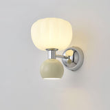Moderno Cream Wall Mounted Light Sconce Polished Chrome Interior Fixture Set of 2