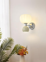 Moderno Cream Wall Mounted Light Sconce Polished Chrome Interior Fixture Set of 2
