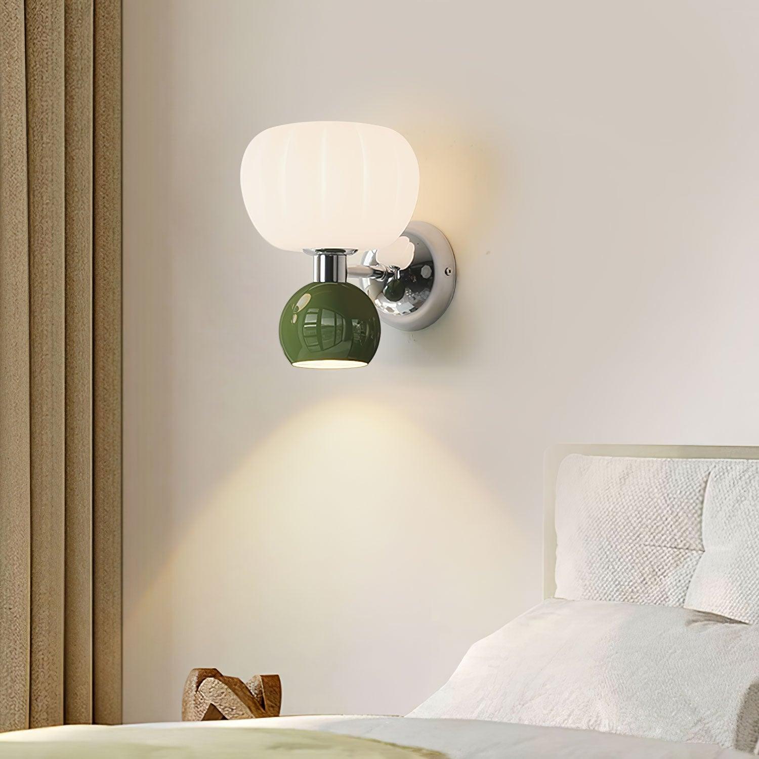 Moderno Cream Wall Mounted Light Sconce Polished Chrome Interior Fixture Set of 2