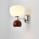 Moderno Cream Wall Mounted Light Sconce Polished Chrome Interior Fixture Set of 2