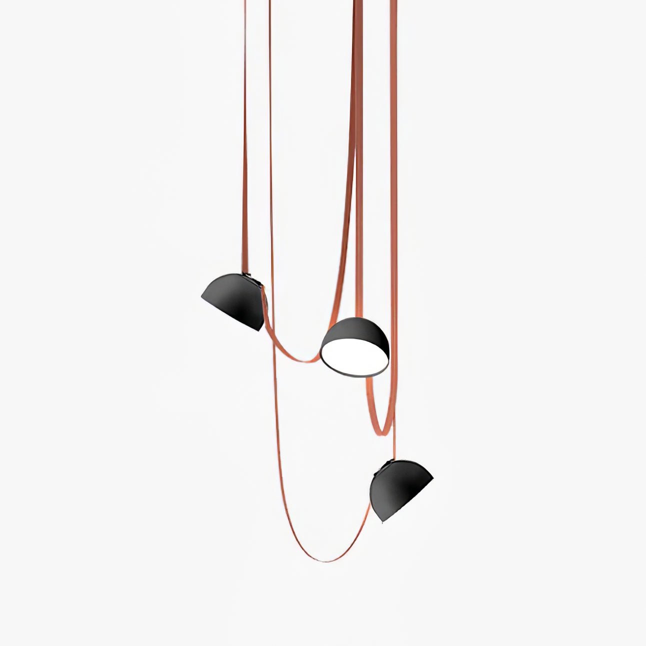 Modular Canvas Belt Pendant Light Adjustable LED Strap Suspension Fixture