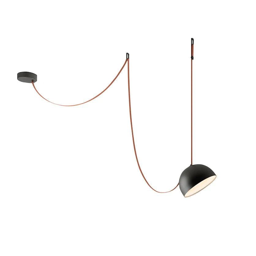 Modular Canvas Belt Pendant Light Adjustable LED Strap Suspension Fixture