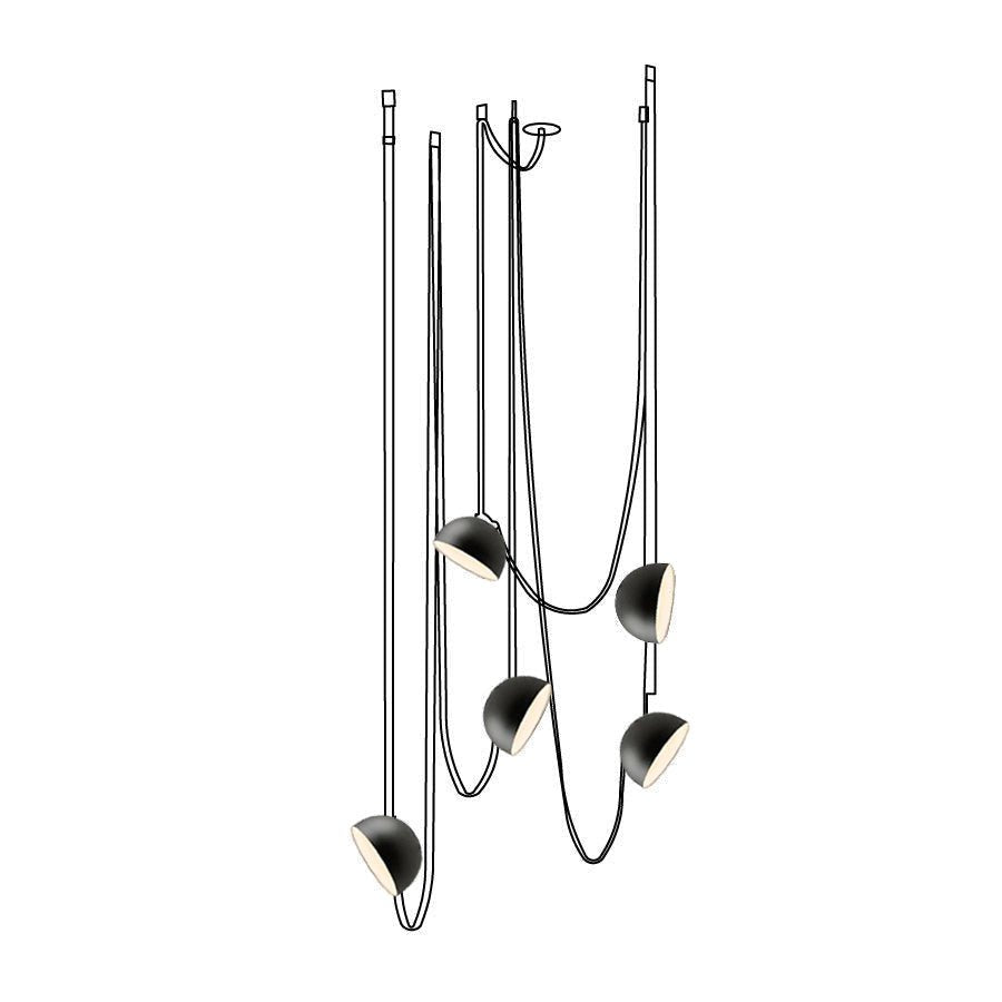 Modular Canvas Belt Pendant Light Adjustable LED Strap Suspension Fixture