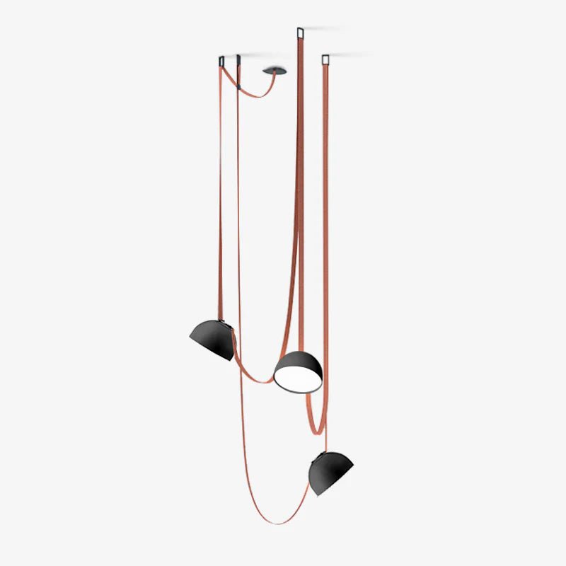 Modular Canvas Belt Pendant Light Adjustable LED Strap Suspension Fixture