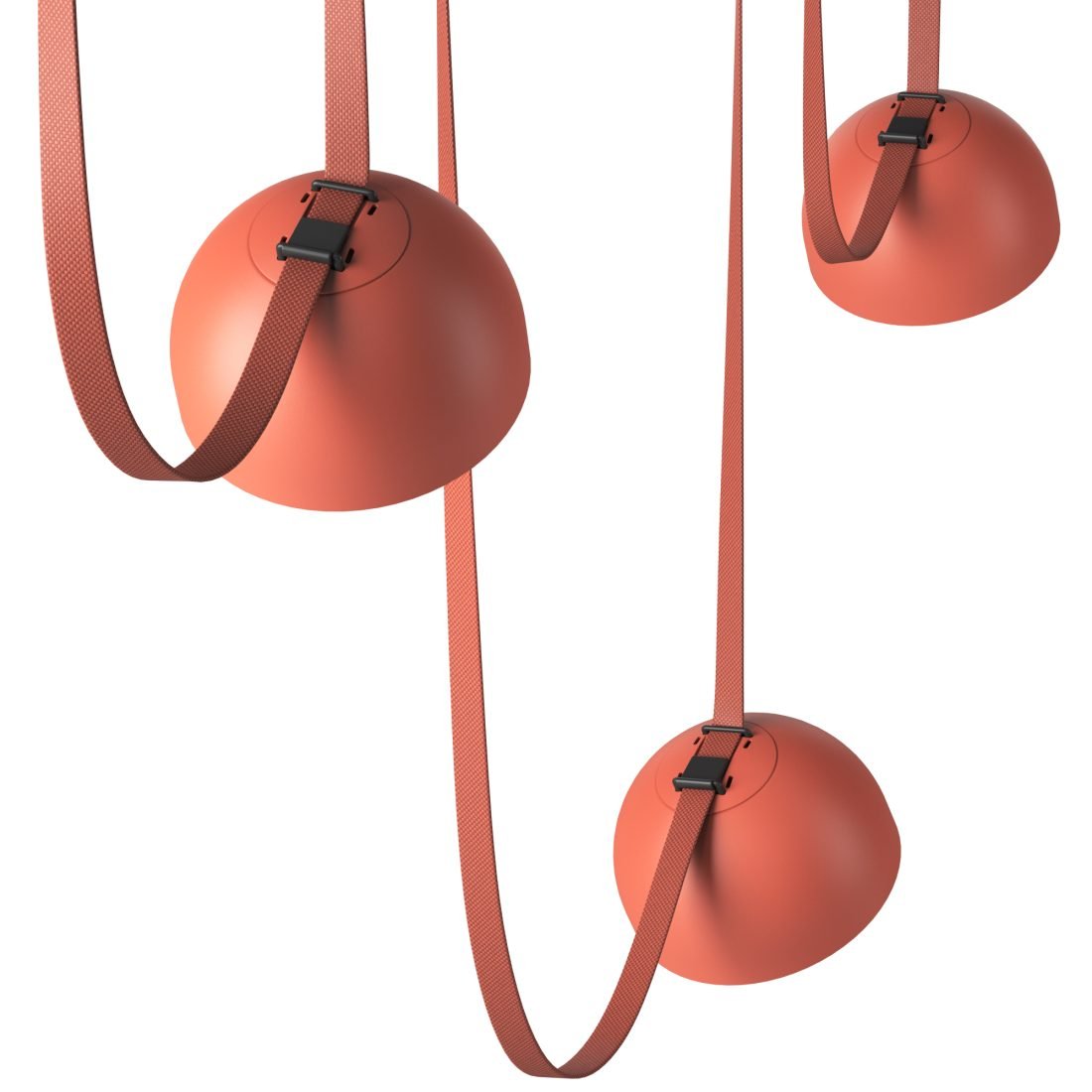 Modular Canvas Belt Pendant Light Adjustable LED Strap Suspension Fixture