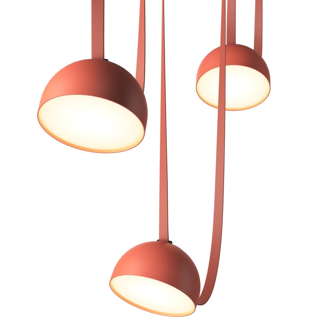 Modular Canvas Belt Pendant Light Adjustable LED Strap Suspension Fixture