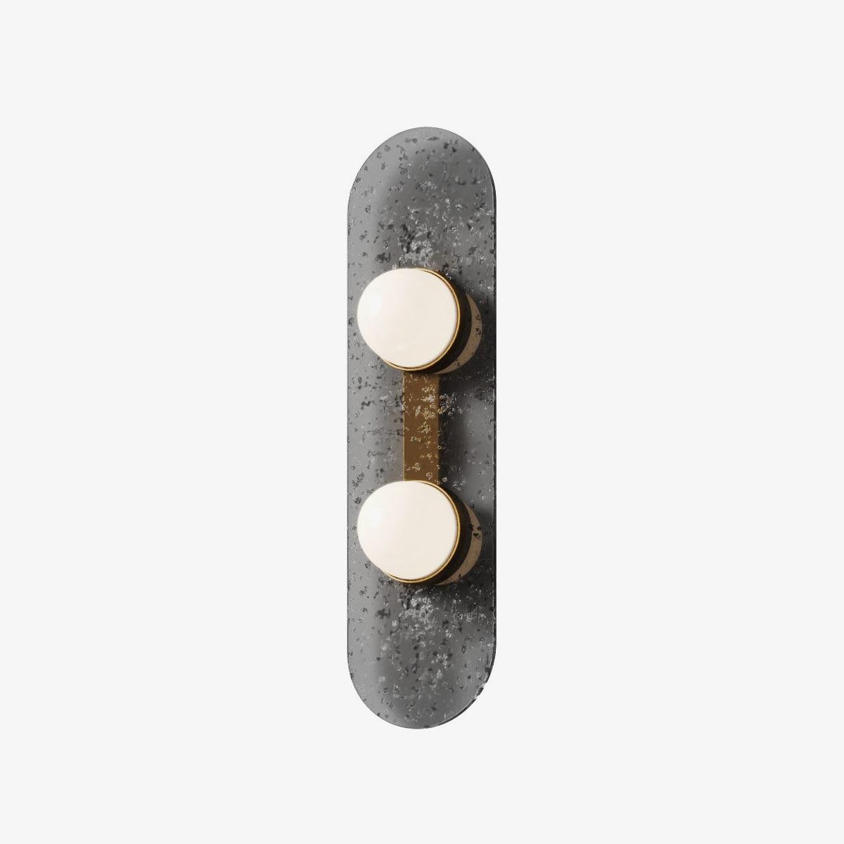 Modulo Modern Modular Glass LED Wall Sconce in Gold and Smoke Grey Finish