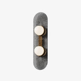 Modulo Modern Modular Glass LED Wall Sconce in Gold and Smoke Grey Finish